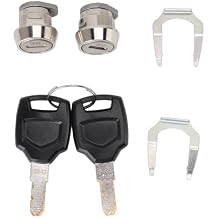 GOTOTOP Motorcycle Top Box Lock Cylinder Key Kit, Aluminum Alloy Rear Box Secure Locking System with 2 Keys for Top Case, Luggage Box, Tool Box