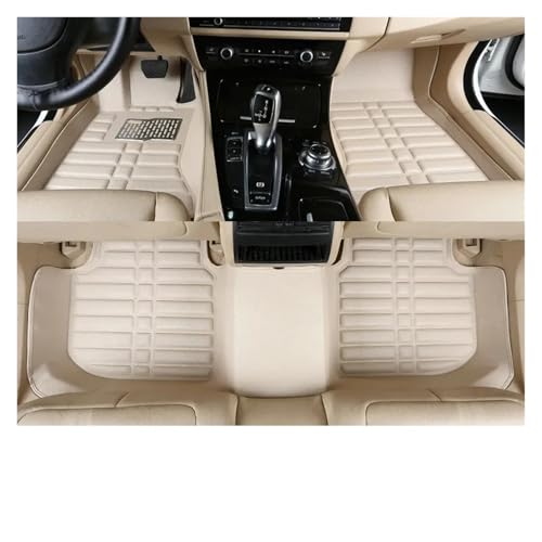 Tapis de sol voiture en cuir pour City et Grace GM4 GN1 élégance beige