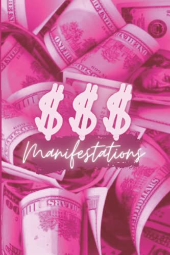 Money manifestation: Pink money manifestation blank lined notebook
