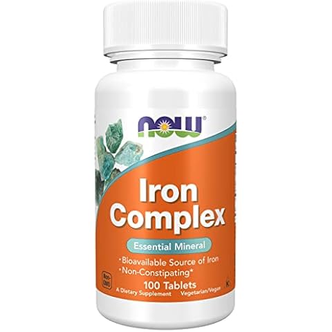 Now Foods Iron Complex 27mg Vegan Tablets Cover
