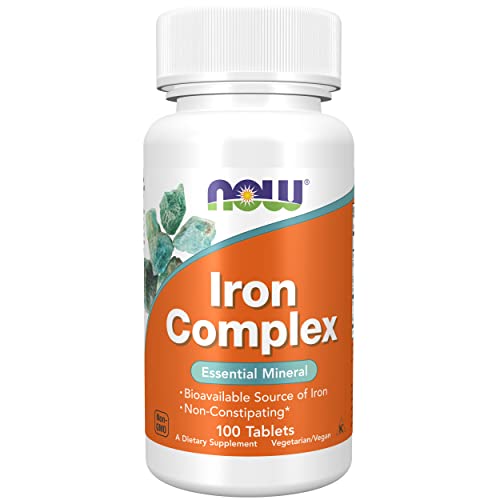 Now Foods, Iron Complex 27mg, 100 Comprimés