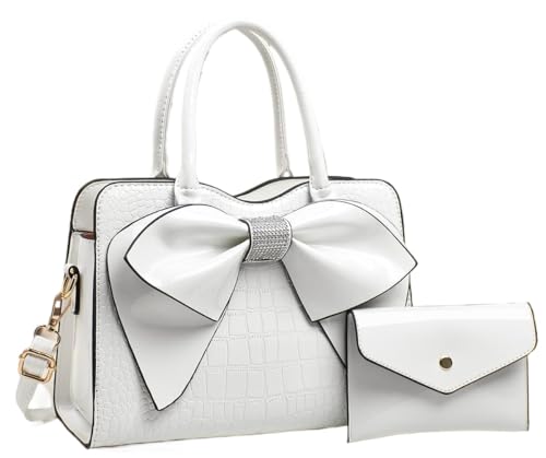 Image of JHVYF Women Tote bag Satchel Purses and Handbags for Women Shoulder Bags Bow Purse