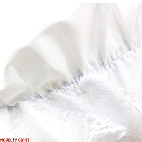 Sexy Victorian Burlesque White Colonial Maid Mob Bonnet Cap #TOP1