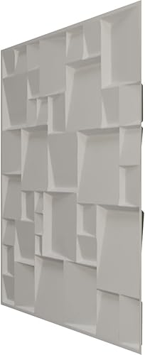 Miniatura 4 de Ekena Millwork 19 58 pulgadas de ancho x 19 58 pulgadas de alto, moderno panel de pared cuadrado EnduraWall decorativo, Satin Hunt Club Verde (cubre