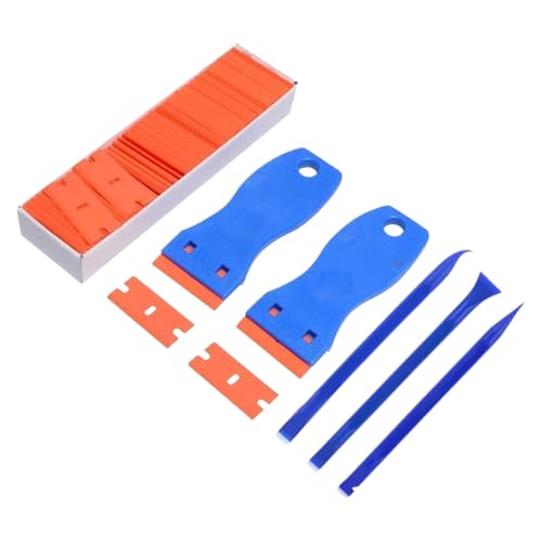 Nexusectar Rascador de limpieza de pegatinas – Eliminador de pegatinas para ventanas, herramienta de raspado de cuchillas de precisión, accesorio de limpieza multifuncional resistente para paredes de