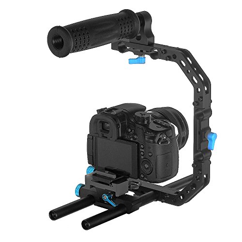 Fotga Dp3000 C-Shape Bracket Cage +Top Handle Grip Support For 15Mm Rial Rod Dslr Rigs #TOP5