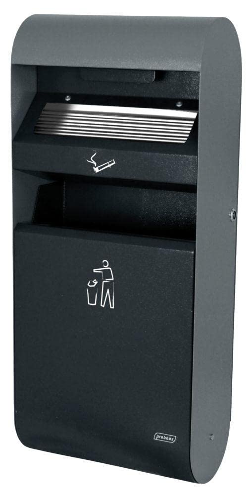 Cendrier mural 3L collecteur 14L poubelle extérieure tri sélectif mégots