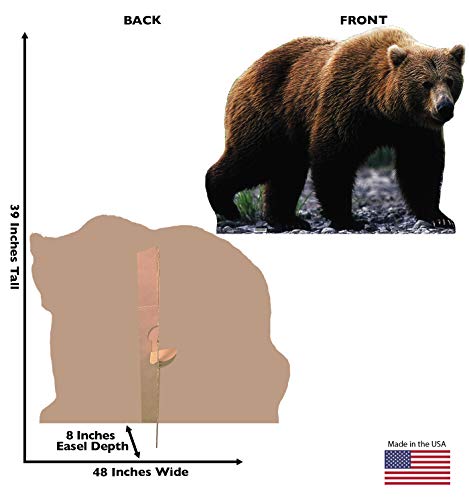 Image of Cardboard People Grizzly Bear Life Size Cardboard Cutout Standup
