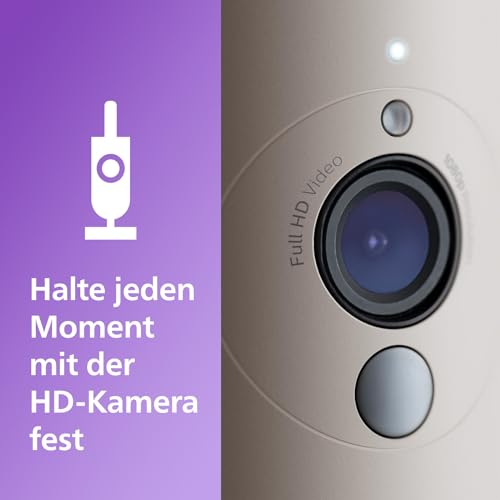 AVENT Philips Connected Babykamera mit App, Private und sichere Verschlüsselung, Audio, 2-facher Zoom, Nachtsichtfunktion… – Ansicht 3