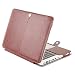 MOSISO PU Leather Case Only Compatible with Old MacBook Pro 13 Inch with CD-ROM A1278 (Early 2012/2011/2010/2009/2008 Release), Premium Quality Book Folio Protective Stand Cover Sleeve, Brown