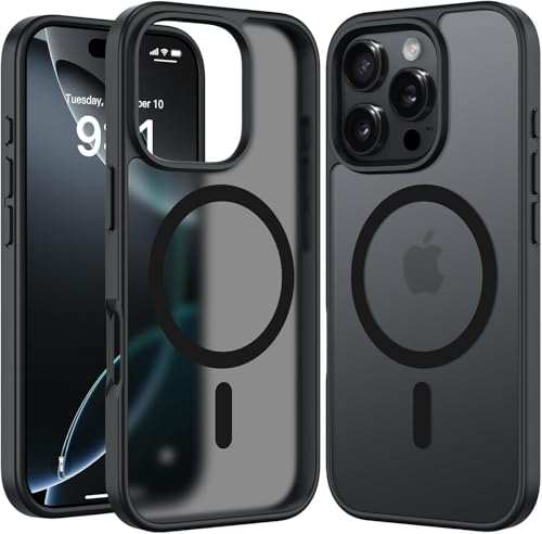 Image of EGOTUDE Frosted Case for iPhone (iPhone 16 Pro Max) Black
