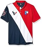 FOCO Houston Texans Rugby-Poloshirt, diagonale Streifen, Baumwolle, Größe XL