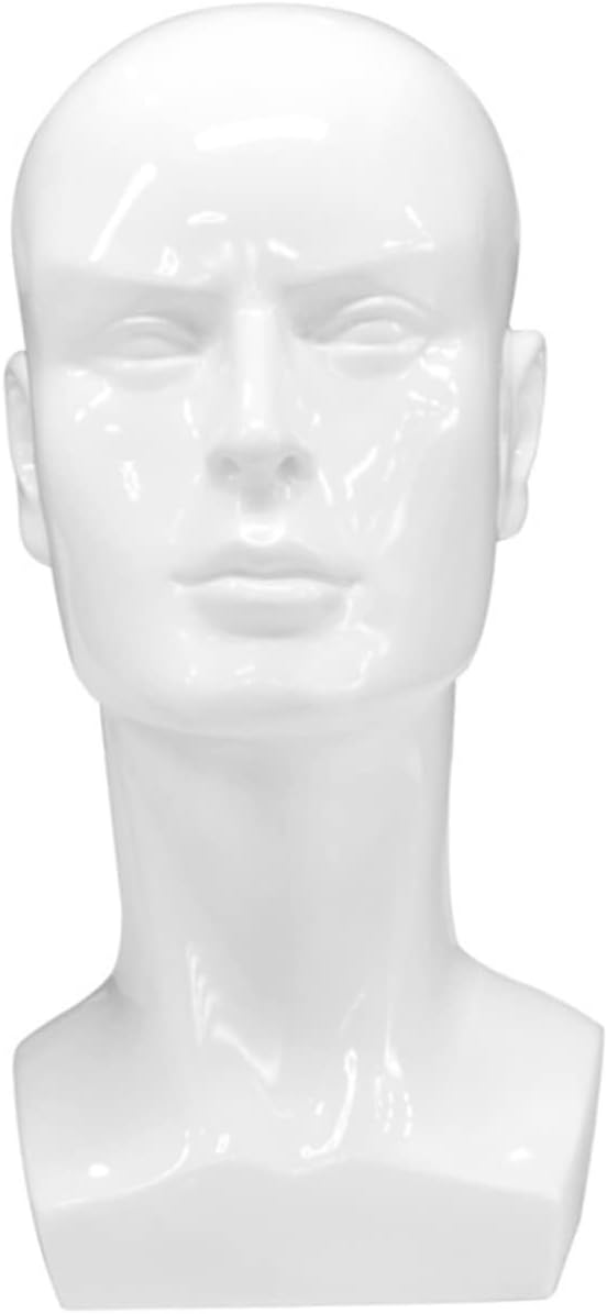 Artistic Male Wig Display Stand Headset Realistic and Chic Barber Shop Mannequin Head