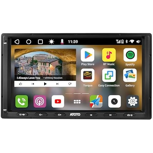 ATOTO S8 8-Core 7inch Android Double Din Car Stereo, Wireless CarPlay & Android Auto, 4G LTE, 4G+64G, Front&Rear Dash Cam Recording, Dual Bluetooth, SCVC&HD LRV, DSP, AI Chat&GPS Tracking, S8G2A74MS