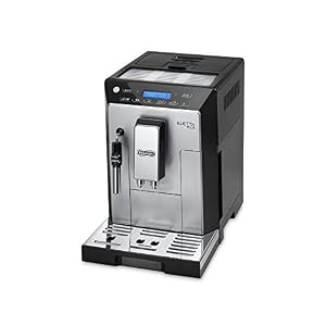 DeLonghi Eletta Plus Fully Automatic Bean to Cup Coffee Machine, Cappuccino, Espresso Coffee Maker, ECAM 44.620.S, Stainless Steel & Black