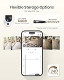 ZOSI 4K Indoor Security Camera, WiFi Pet Camera/Baby Monitor with 64GB Memory Card No Monthly Fee, Human/Pet Auto Tracking, 360° Surveillance Indoor Cam with App, 2-Way Audio, Night Vision - Image 9