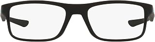 Armação masculina retangular para óculos de grau Ox8081 Plank 2.0, Lentes de cetim preto/demonstração, 53 mm