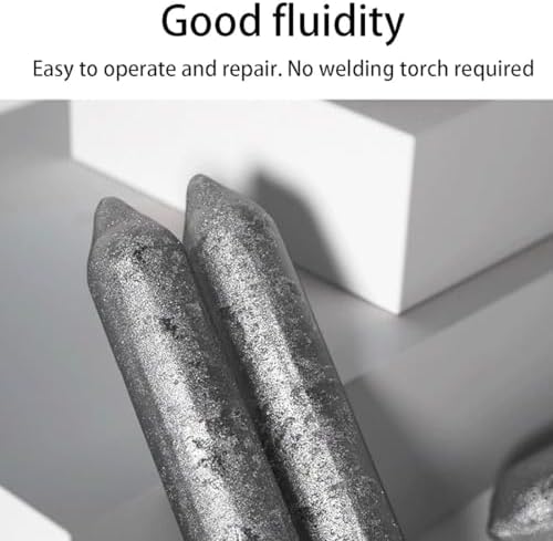Low Temperature Universal Welding Rod, Low Temp Welding Rods, Aluminum Welding Rods for Stainless Steel, Iron, Aluminium, And Other Metals, Just Need a Lighter Easily Melt (10pcs) - 2