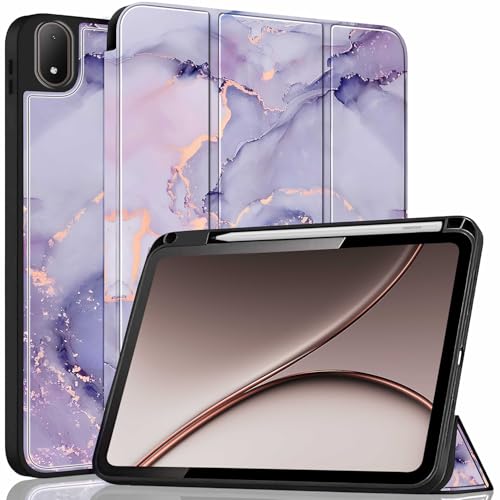 Image of ProElite Cover for OnePlus Pad 4 13.2 inch 2026 case Cover, Soft Flexible Flip Case Cover for OnePlus Pad 4 13.2 inch 2026 with Pen Holder [Recoil Series] - Marble Purple