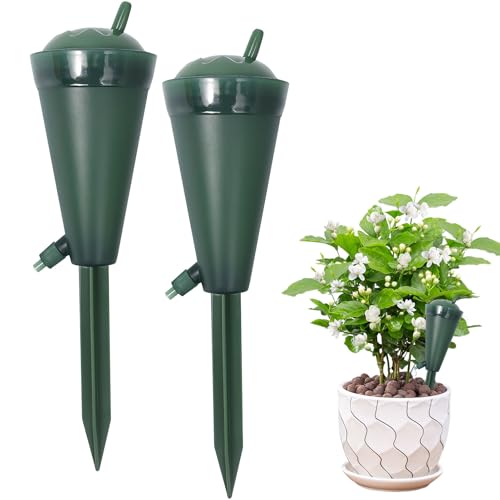2 sfere di irrigazione per piante, sistema di irrigazione automatico per piante, sistema di irrigazione per piante, coni di irrigazione per giardino, balcone (B)