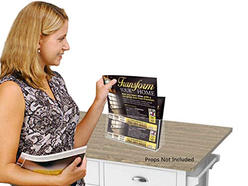Marketing Holders Magazine Holder Display Rack Organizer Countertop 11"x 8 1/2" Leaflet Catalog Booklet Pamphlets Letter Size Document Handout Legal - Thumbnail 7