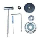 Conception légère : cette tête de tondeuse à gazon à cordes est dotée d'une structure de tête en alliage d'aluminium légère et durable qui réduit la charge de l'équipement, prolonge la durée de vie de la machine et est flexible et efficace.