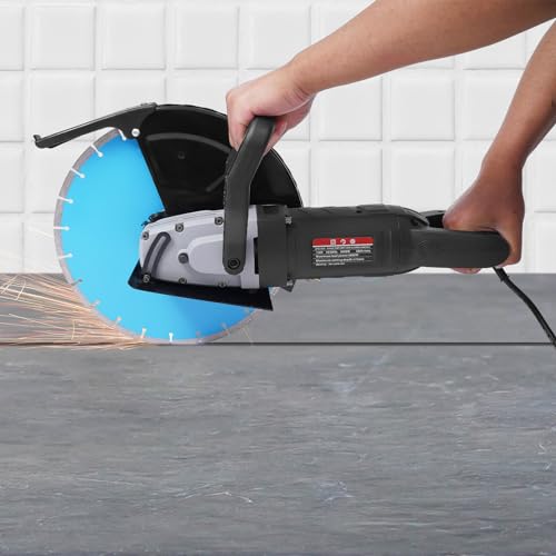 Electric Concrete Saw, 5800W 14in Circular Saw Cutter with 5.31in Cutting Depth, Wet/Dry Corded Concrete Saw for Metal, Granite, Porcelain, Wood, Reinforced Concrete - Image 3