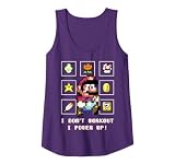 Super Mario Don't Work Out Power Up Retro Tank Top