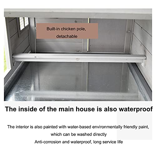 outdoor product Hühnerstall Aus Holz Im Freien, Mehrschichtiger Hühnerstall Mit Treppe, Laufsteg, Nistkasten… – Bild 7