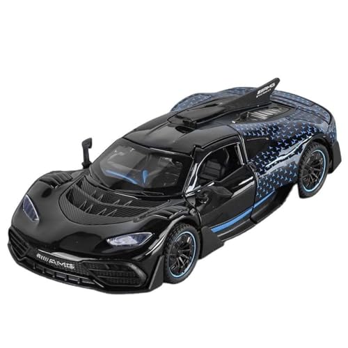Image of Mashes Mercedes AMG One Diecast Metal Car Toy 1:32 Scale with Openable Doors, Pull Back Action, Light & Sound, Detailed Sports Car Model for Kids & Collectors