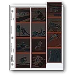 Archival 120 Size Negative Pages Holds Three Strips of Four 6 x 6 Frames, Pack of 25