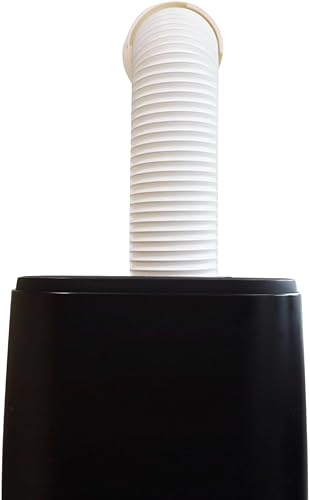 Miniatura 4 de Conector de montaje en pared de doble tamaño para ventilación portátil de CA, compatible con manguera de 6 y 6.5 pulgadas, blanco, enchufe de