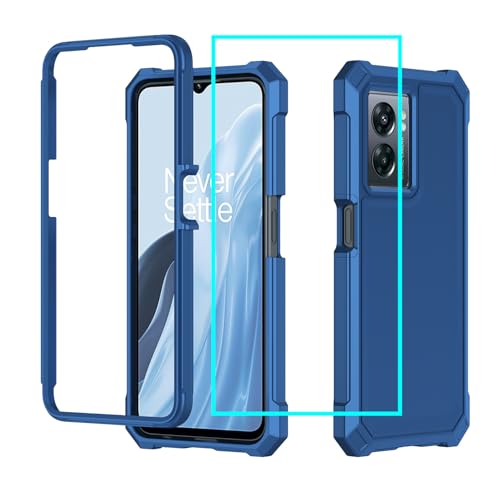 for Cricket Magic 2 5G 2024 Case/AT&T Propel 2 5G Case with Screen Protector,Cricket Magic 2 5G Phone Case Front Soft Silione Frame Frosted PC Back Military Grade Corner Cover for ATT Propel 2 5G Blue