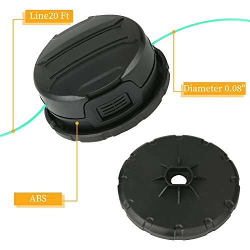 Eyoloty Dwo1Dt995 Replacement Trimmer Head Compatible With Dewalt Dcst920 Dcst922 Dcst970 Dcst990 Dcst925 Cordless String Trimmer,Replacement Head With Pre-Wound 0.080" 20Ft Line #TOP3