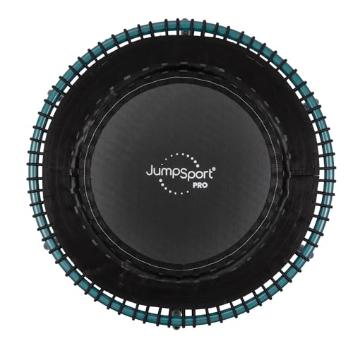 JumpSport 350 Pro Fitness FlexBounce Trampoline, Indoor Home Gym Cardio