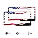 American Flag License Plate Frame American Flag License Plate Holder America Eagle License Plate Frame Covers US Car Tag Frame Stainless Aluminum 2 Pack 2 Holes Decorative 2 Pcs Set for Men