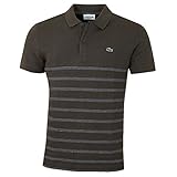 100% Baumwolle Lacoste Herren PH8711 Gerippter Kragen-Polo-Hemd - Baobob/Eclispe - XXL