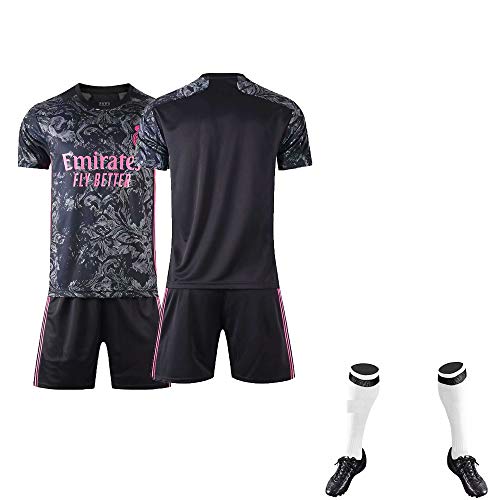 Camiseta de Futbol Niño Hombre Personalizada 20/21 Temporada Camisetas Futbol Pantalones Cortos Calcetín Conjunto de 3 Piezas, personalizado Nombre y Número, Regalos para Familiares y Amigos