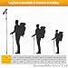 HOVIN Bastones de senderismo extensibles bastones de trekking plegables Imagen de HOVIN Bastones de senderismo extensibles bastones de trekking plegables