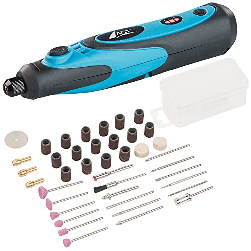 AGT Minibohrer: Akku-Multifunktionswerkzeug mit Sortierkoffer und 340-tlg. Zubehör-Set (Miniwerkzeug, Schleifgerät, Schleifscheiben) – Bild 4