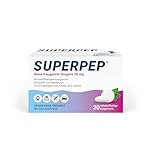 SUPERPEP Reise Kaugummi Dragees - Gegen Reiseübelkeit und Motion Sickness ohne Schläfrigkeit - Für Erwachsene und Kinder ab 6 Jahren - 20 Stück