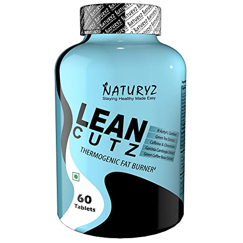 Naturyz LEAN CUTZ Thermogenic Fat Burner with Acetyl L Carnitine, Green tea Extract, Garcinia Cambogia, Green Coffee Bean Extract, Caffeine & Chromium Weight loss product for Men & Women- 60 Tablets Naturyz LEAN CUTZ Thermogenic Fat Burner with Acetyl L Carnitine, Green tea Extract, Garcinia Cambogia, Green Coffee Bean Extract, Caffeine & Chromium Weight loss product for Men & Women- 60 Tablets