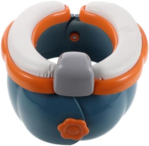 LIOOBO Portable Foldable Travel Potty Seat, Non-Slip Blue Plastic Toilet Training Seat for Travel and Outdoor Adventures, Easy to Clean and Compact
