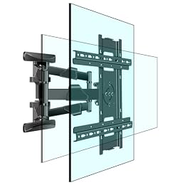 Portrait to Landscape Swivel Corner TV Wall Mount for 37-70 Inch, 90° Vertical Screen Bracket Full Motion Rotation Tilt Arm for Live Streaming Digital Signage, VESA 400x400mm 83 lbs - HILLPORT DY3770