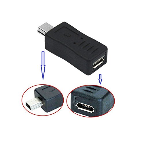 Adaptateur connecteur Mini USB mâle vers Micro USB Femelle