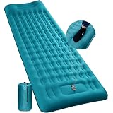 NOWTOWIN Sleeping Pad for Camping, 4 Inch Thick Comfort Inflatable Camping Mattress with Pillow and