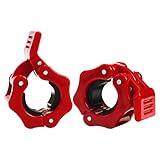 Chetexus Langhantelklemmen, 2,5 cm, olympische Stangenhalsbänder, Schnellspanner, Langhantelverriegelung, Standard-Stange, Hantelscheiben, Kragen-Clips für Workout, Gewichtheben, Fitness, Training