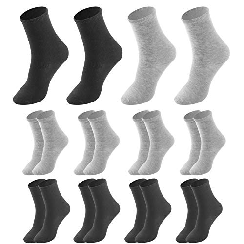 WXJ13 10 Pairs Boys Cotton Crew Socks Todder Girls Athletic Socks Breathable Soft Socks