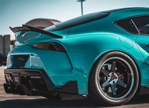 Aileron de coffre de course en carbone véritable style Supra MK5