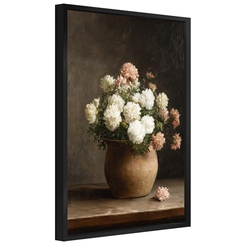 Framed Vintage Wall Art Botanical Artwork, Rustic French Country Decor